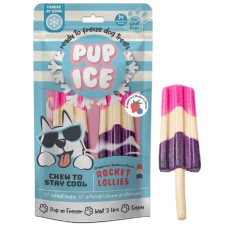 Pup Ice Rocket Lollies Morango e Mirtilo